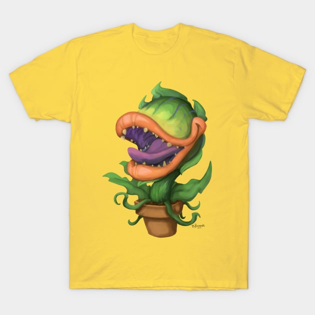 Audrey 2 - 1980s Movie Monsters T-Shirt by BrianaK_Art